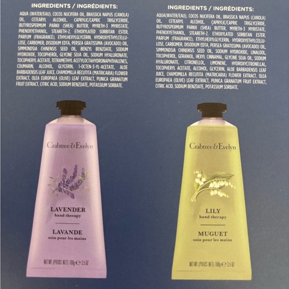 Crabtree & Evelyn Hand Therapy Collection - Blue and Gold Box - Picture 3 of 7